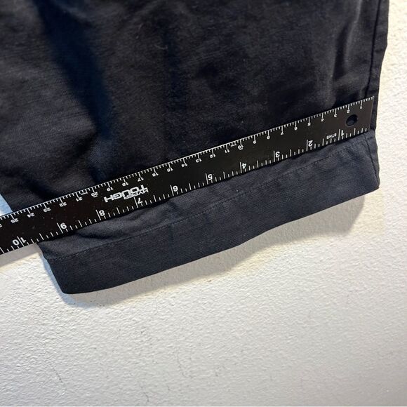 GENTLE HERD LADIES BLACK PANTS small linen capsule minimalism career straight - Picture 9 of 12